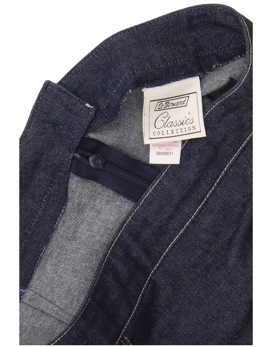 ST. BERNARD Dame højtaljet denimnederdel UK 12 Medium W26 Navy Blue