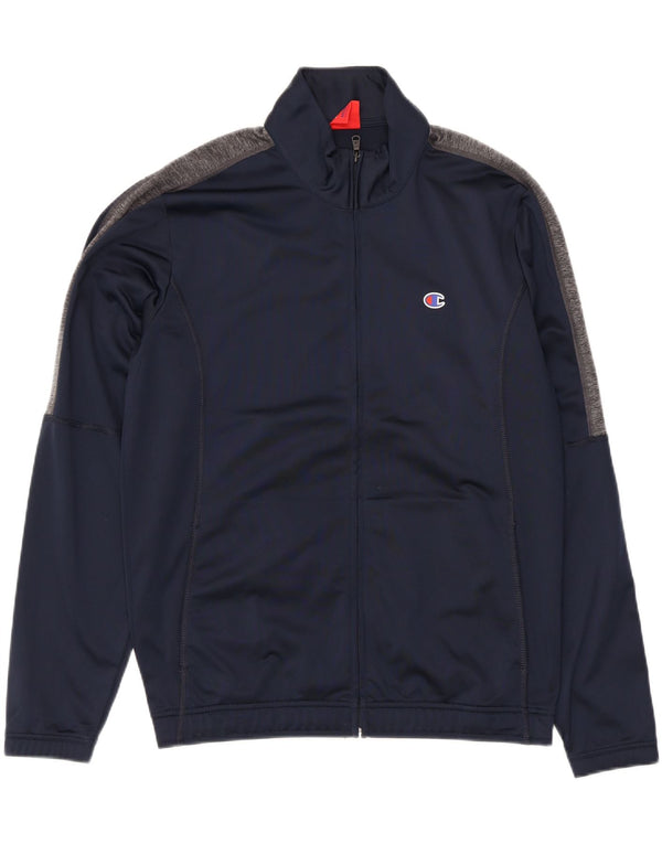 Champion Herre træningsdragt Topjakke Medium Navy Blue Colourblock Polyester