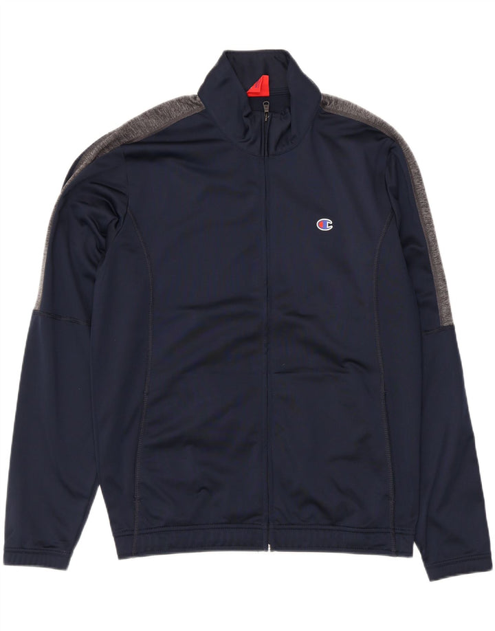 Champion Herre træningsdragt Topjakke Medium Navy Blue Colourblock Polyester