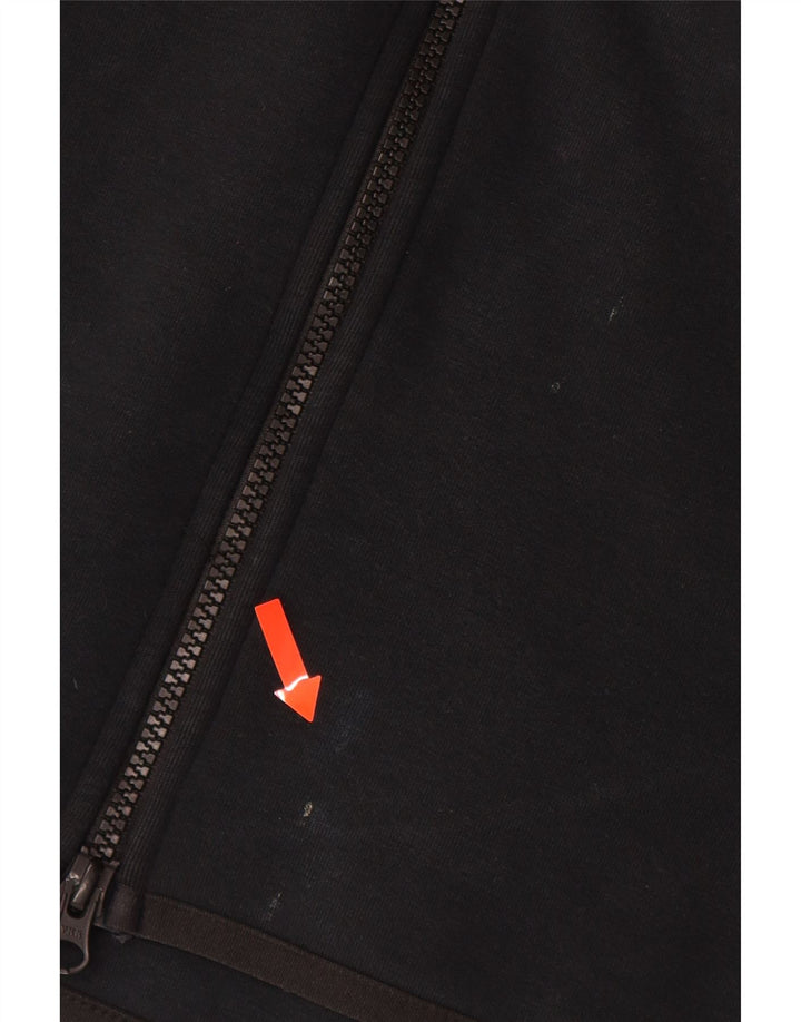 NIKE hættetrøje med lynlås til mænd mellem sort bomuld