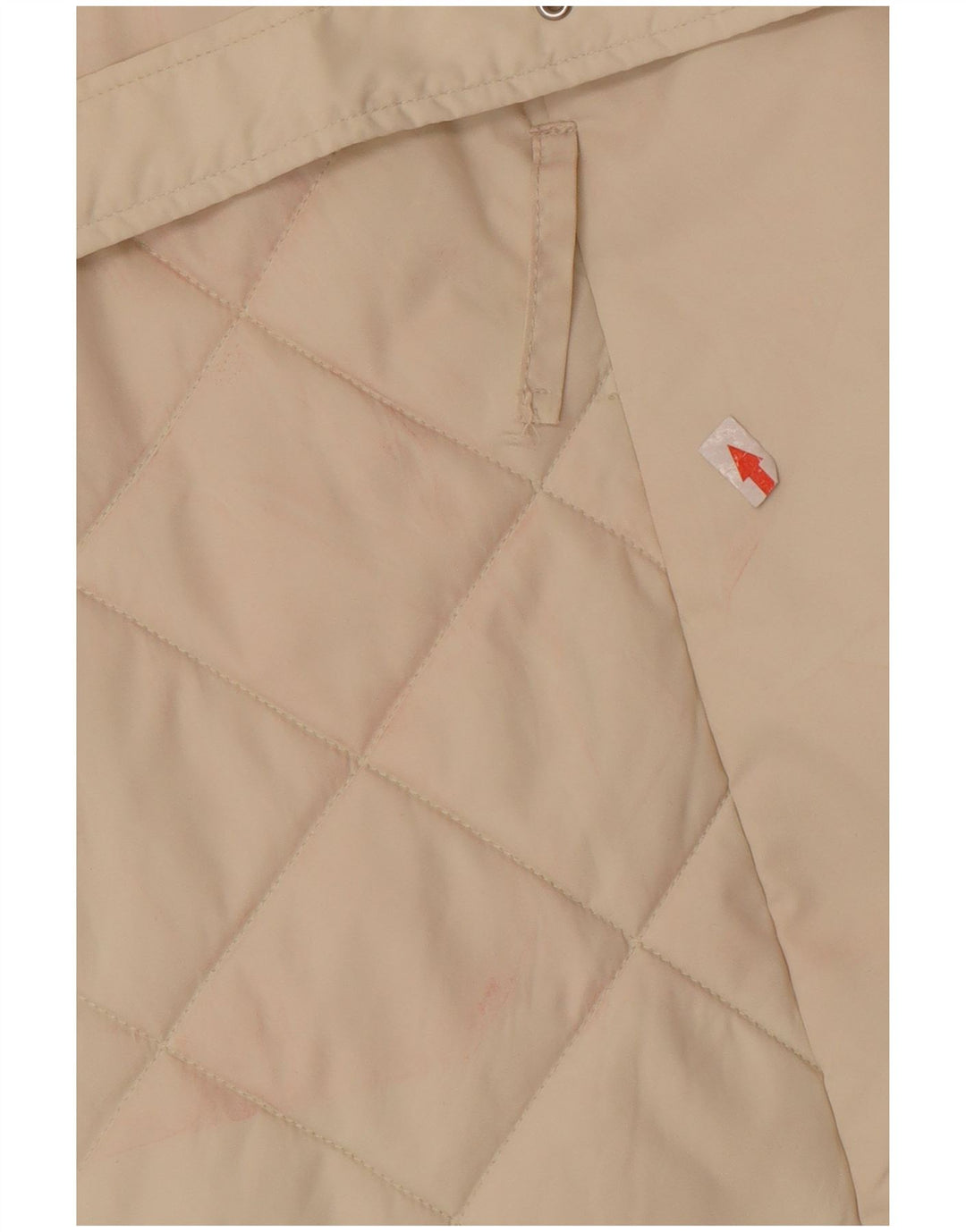 Slam Quiltet overfrakke til kvinder UK 16 Large Off White Colourblock