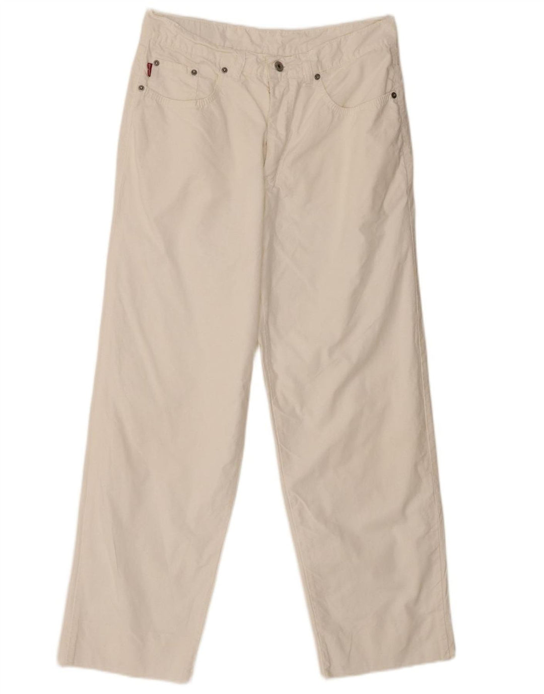 RAYBEST Mens Straight Jeans IT 50 Large W32 L28 White Cotton