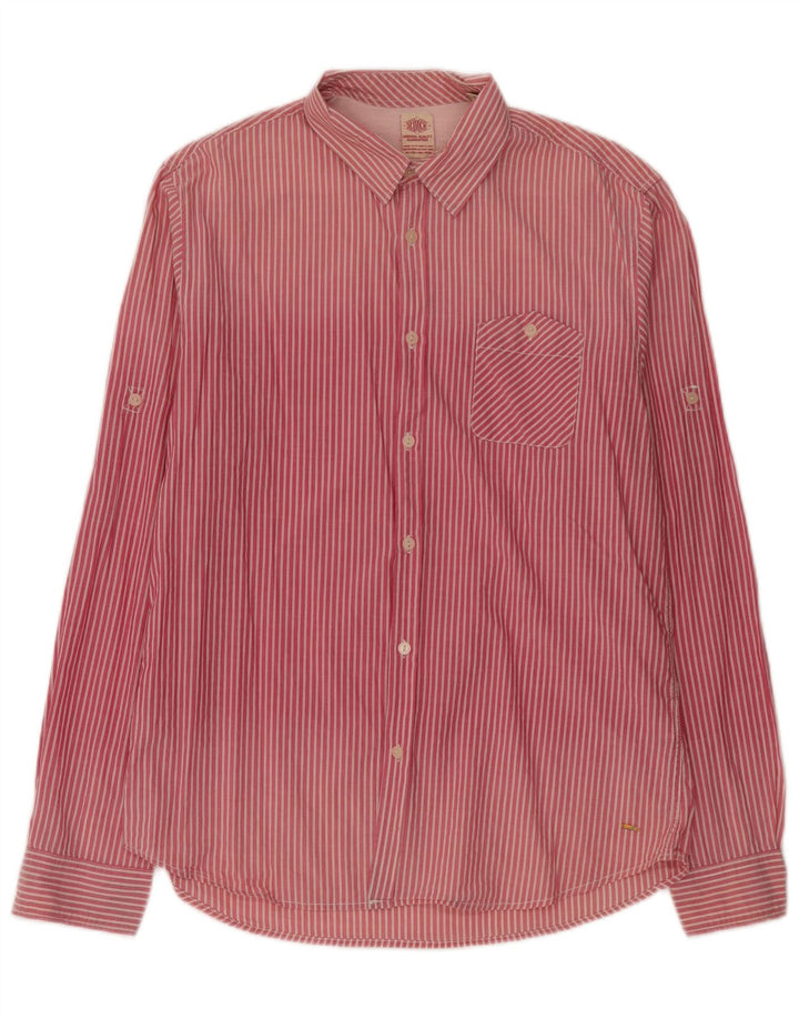 Scotch & Soda herreskjorte stor pink nålestribet bomuld