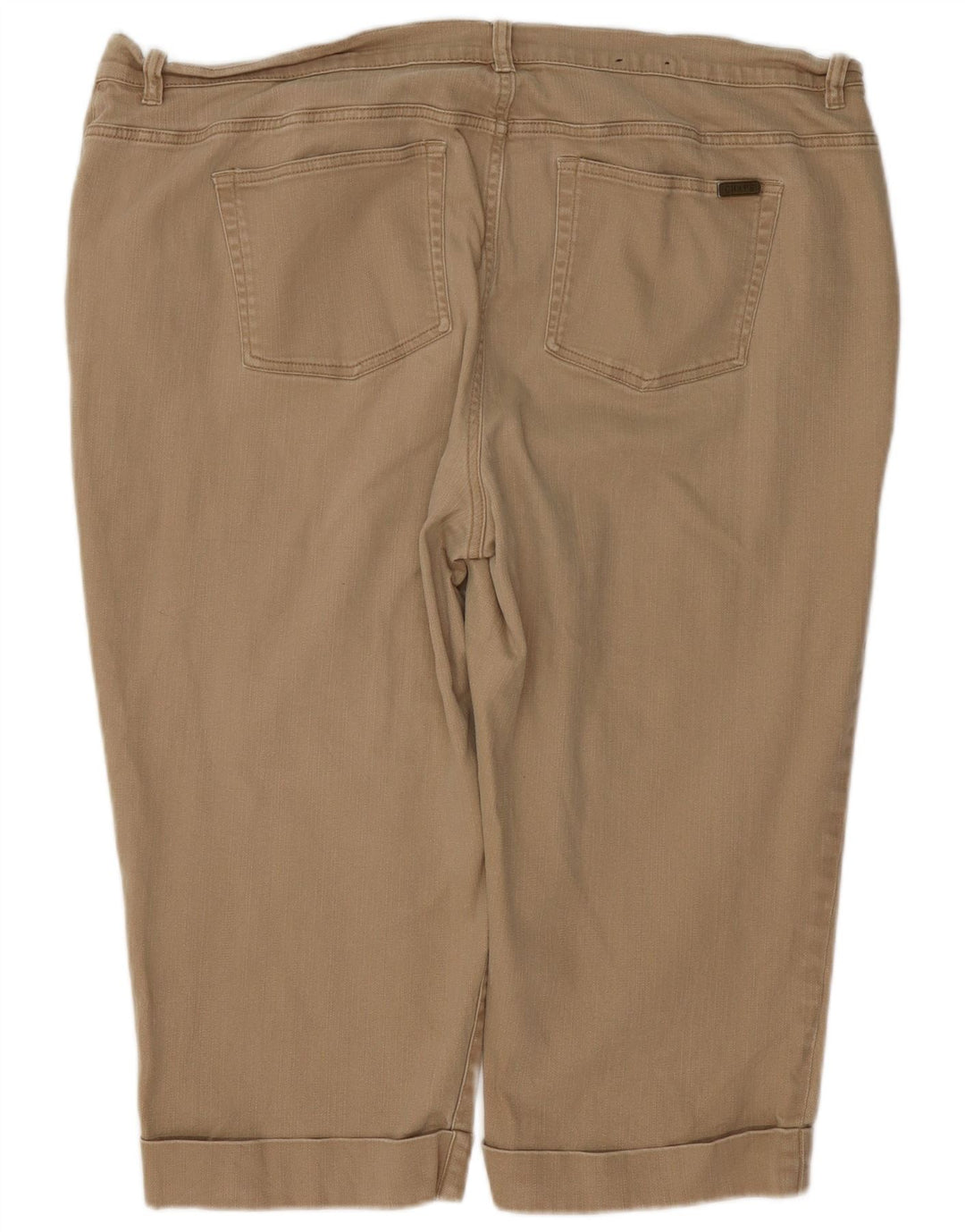 Chaps Bermuda Shorts til kvinder US 20 3XL W40 Beige Bomuld