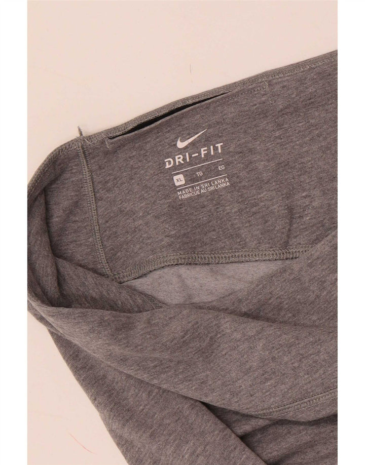 Nike Dame Dri Fit Grafiske Leggings UK 18 XL Grå