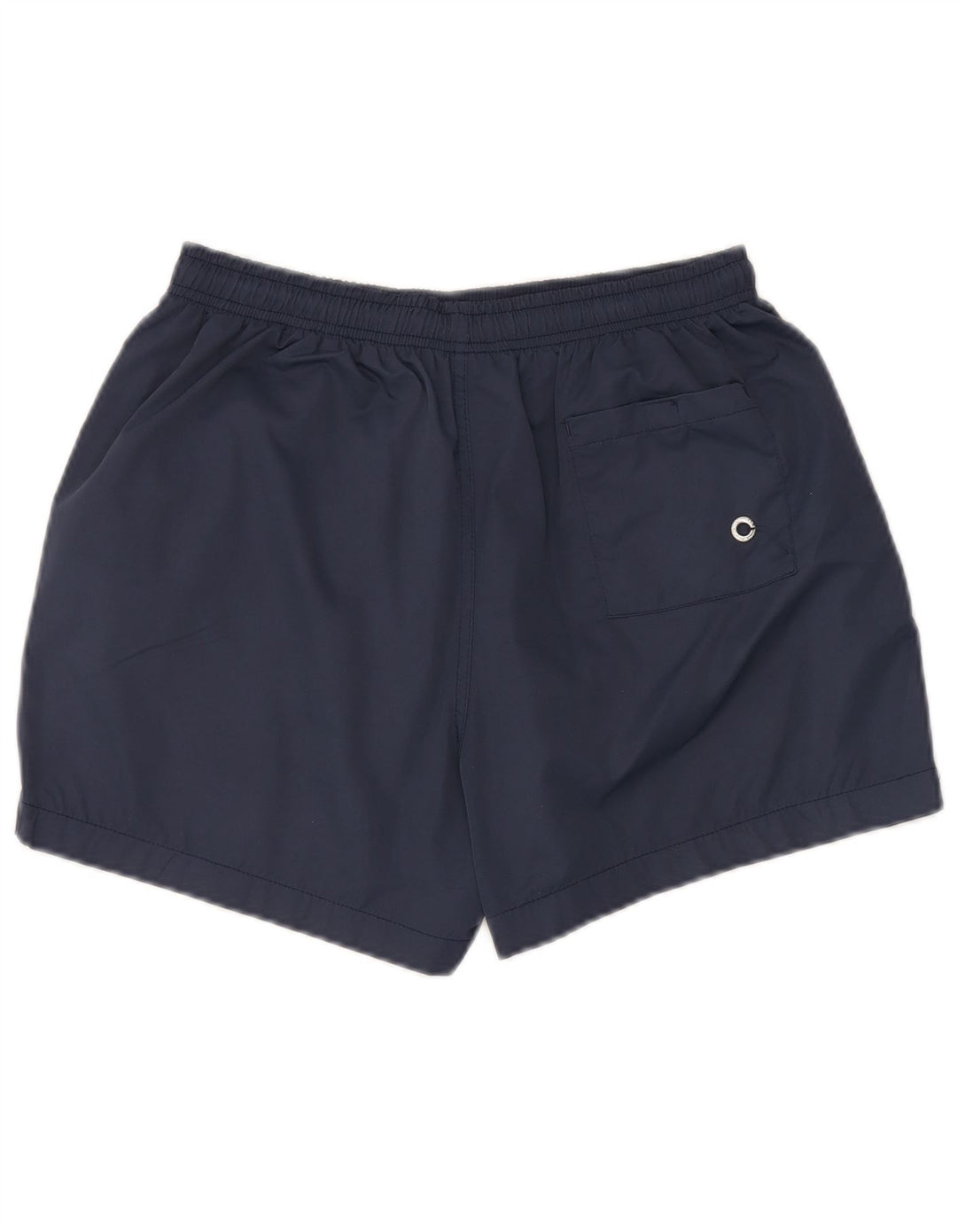 Vintage badeshorts til mænd mellem marineblå polyester