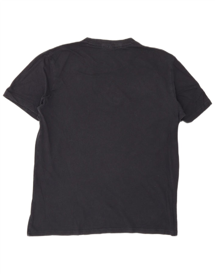 CHAMPION Herre T-Shirt Top Stor Marineblå Bomuld