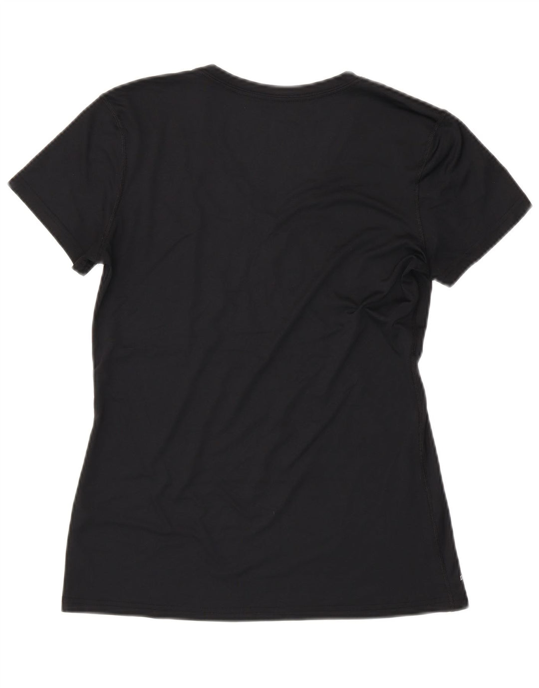 NIKE Dame Purdue Grafisk T-Shirt Top UK 12 Medium Sort