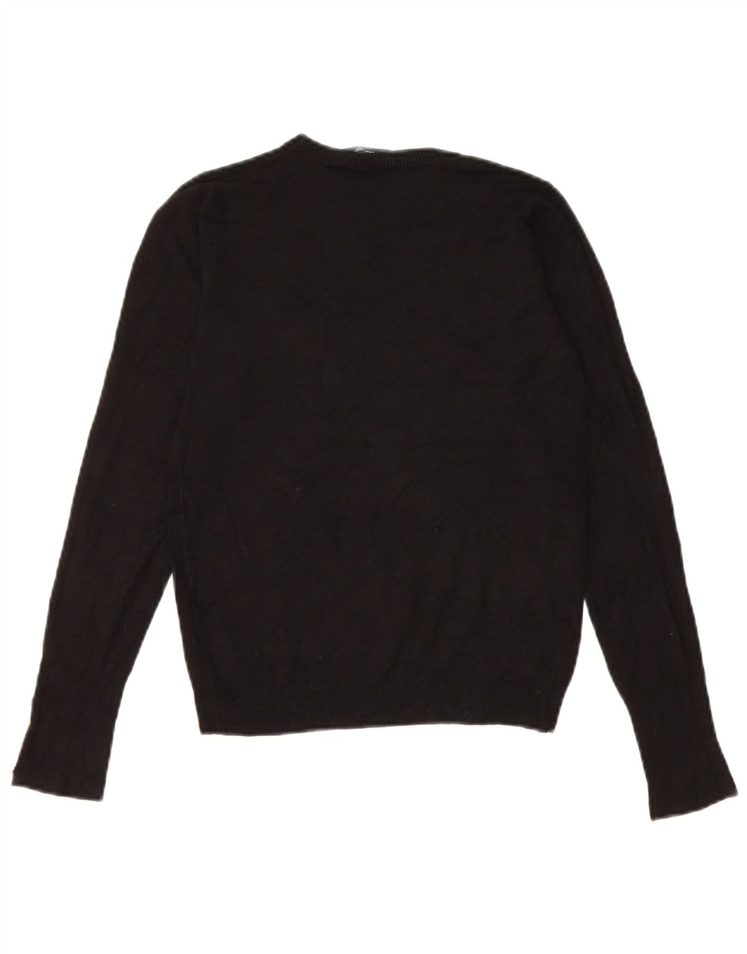 Zara Dame Jumper Sweater UK 8 Small Black Viscose