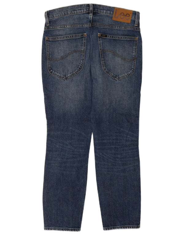 Lee Mens Rider Cropped Jeans W31 L25 blå bomuld