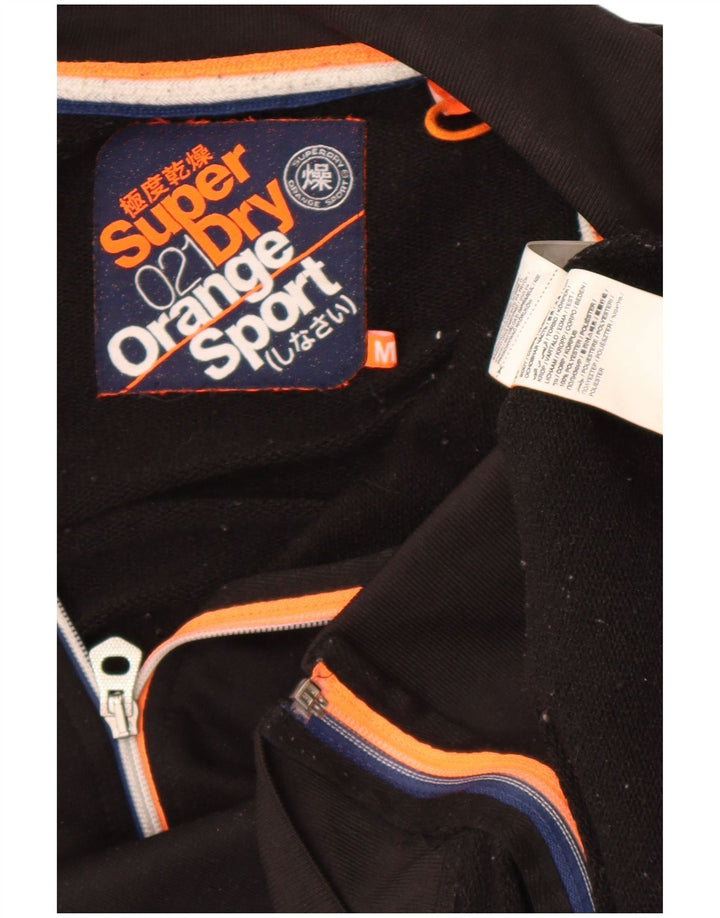 Superdry træningsdragt til mænd, topjakke mellem sort polyester