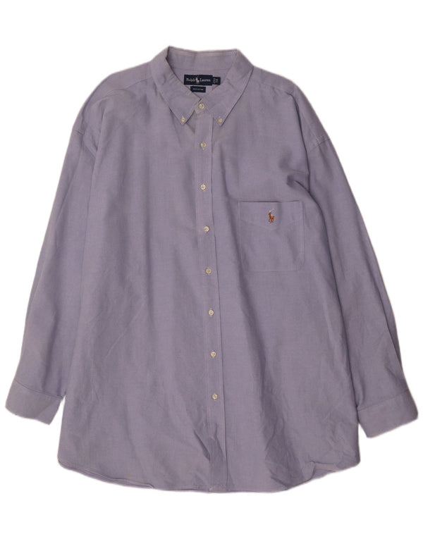 Ralph Lauren Herre stor skjorte 4XL blå bomuld