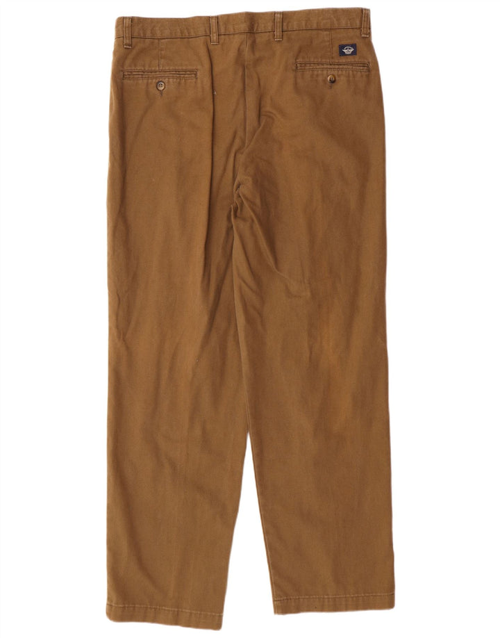 Dockers Herre Khakis Pegged Chino Bukser W38 L32 Beige Bomuld Classic
