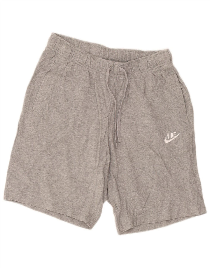 Nike sportsshorts til mænd, små grå flækkede bomuld