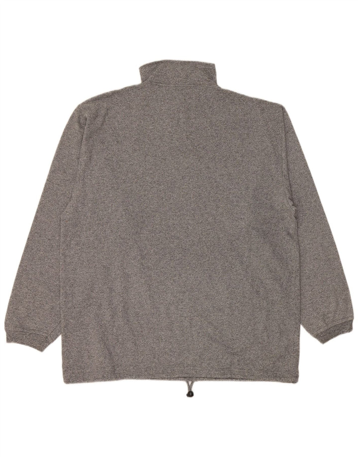 CHAMPION Sweatshirt med lynlås til mænd 2XL Grå Flecked Bomuld