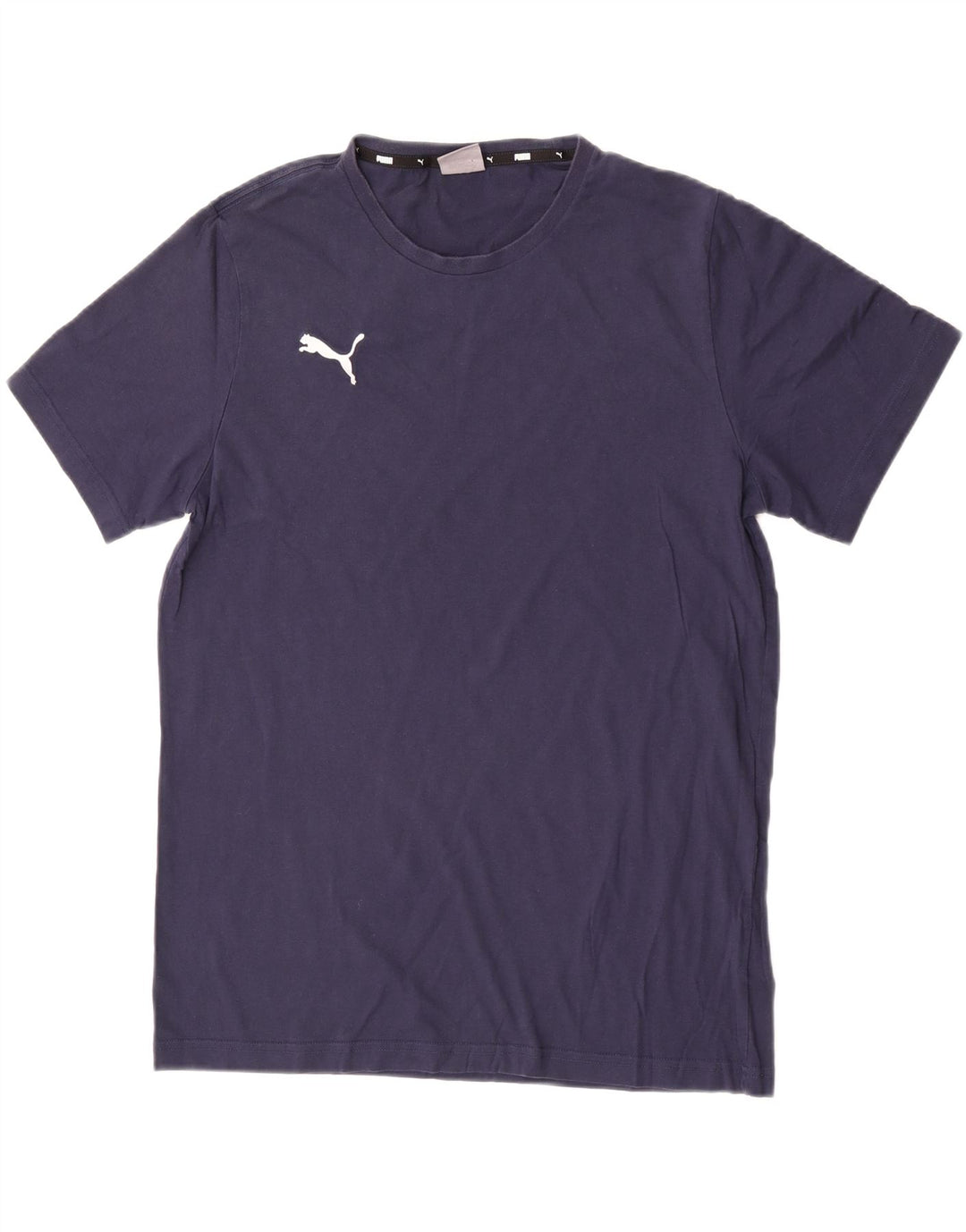 Puma Herre T-Shirt Top Stor Marineblå Bomuld
