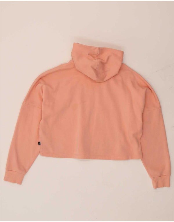 Puma Girls Crop Graphic Hoodie Jumper 13-14 år Pink Bomuld
