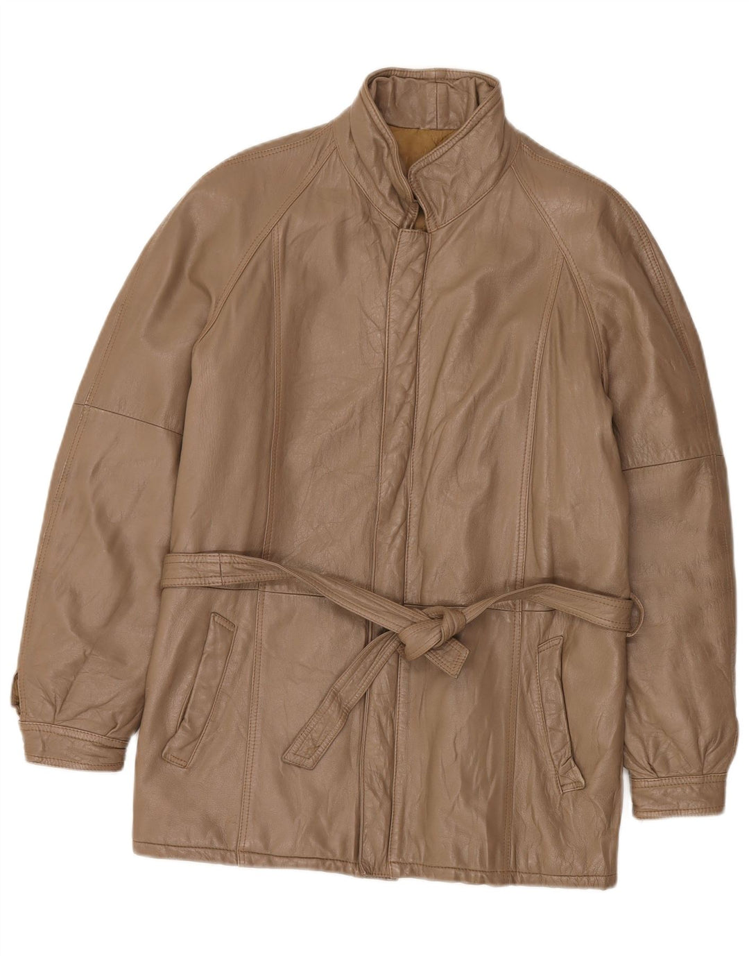 Vintage dame læderjakke UK 14 Medium Brown