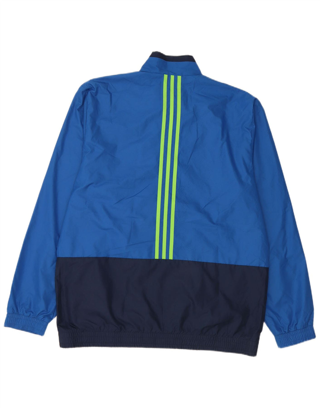 Adidas Træningsdragt til mænd Topjakke UK 42/44 Stor blå farveblok polyester