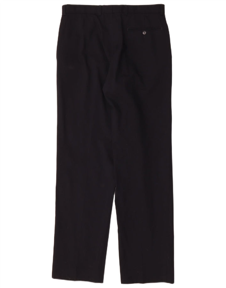 Marks & Spencer Straight Casual Bukser til mænd W32 L33 Marineblå Uld