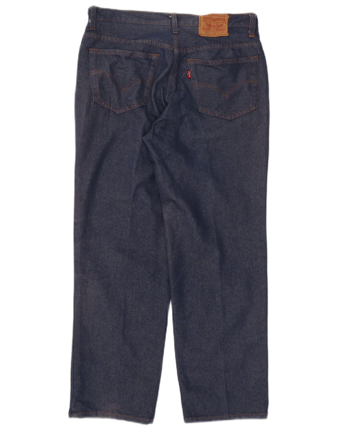 Levi's Dame 501 Straight Jeans W30 L28 Marineblå