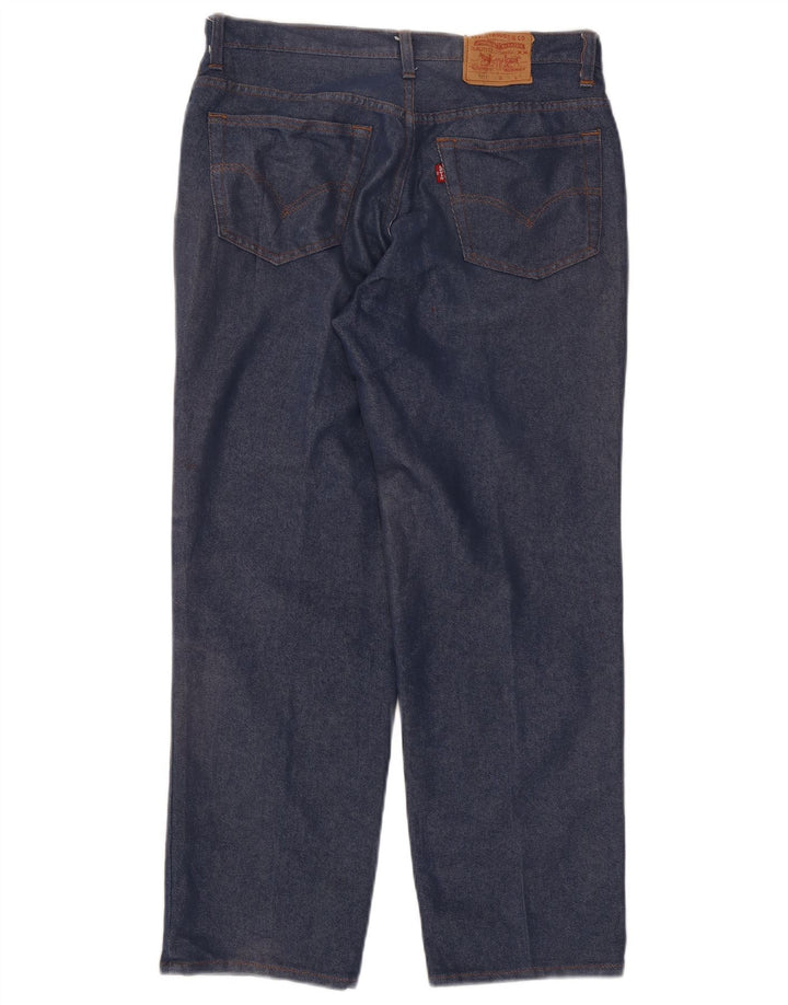 Levi's Dame 501 Straight Jeans W30 L28 Marineblå