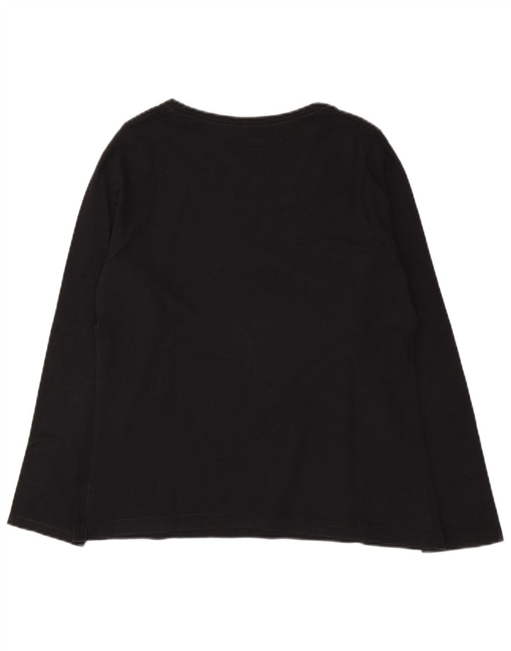 Champion Dame Top Langærmet UK 12 Medium Sort Bomuld
