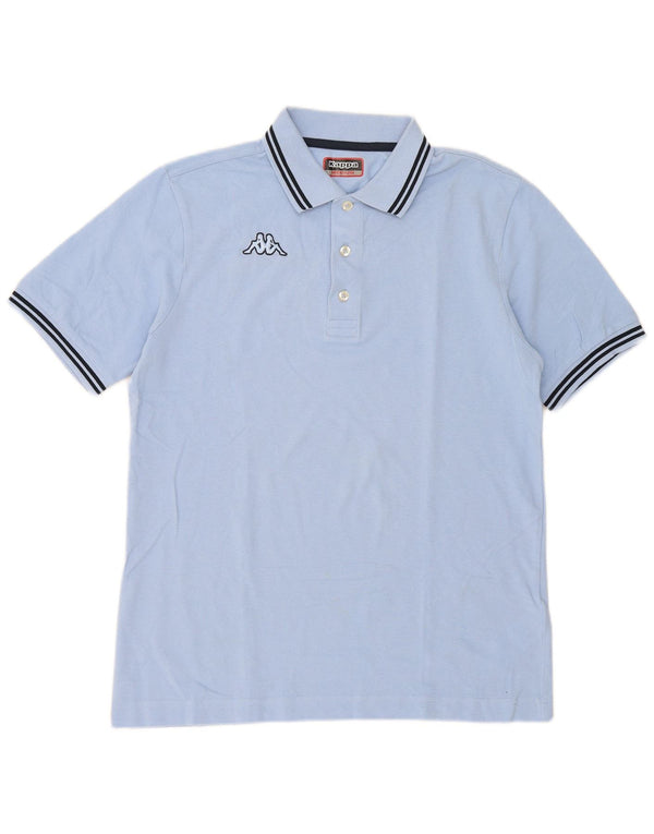 Kappa Mens Polo Shirt Medium Blue Cotton