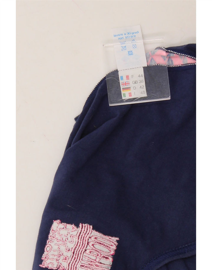 ARENA Womens Graphic Long Sleeve Bodysuit EU 38 Medium Navy Blue Cotton Vintage Arena and Second-Hand Arena from Messina Hembry 