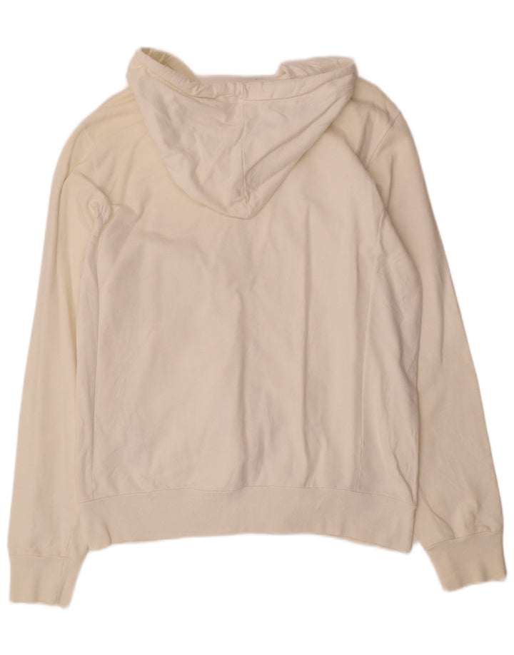 Wrangler Hættetrøje med lynlås til mænd Medium Off White Bomuld