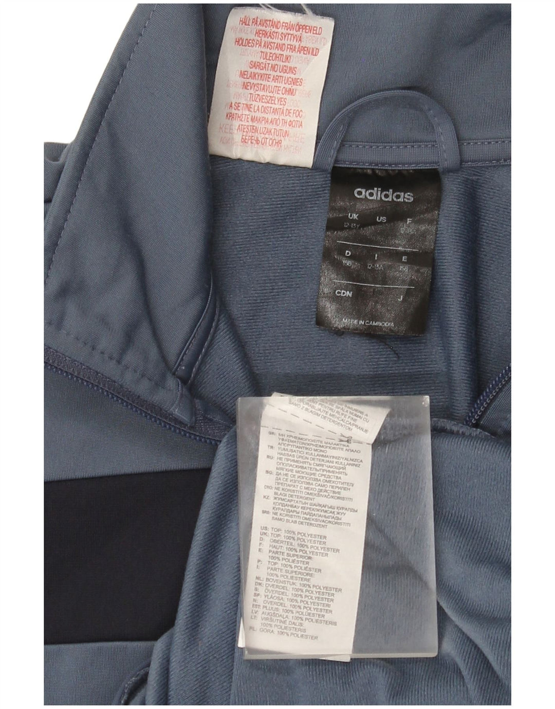 Adidas Træningsdragt Topjakke til drenge 12-13 år Grå Colourblock Polyester