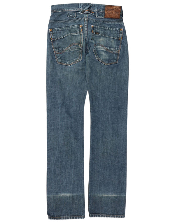 Lee Womens Knox Cinch Straight Jeans W29 L34 Blå Bomuld