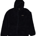 EDDIE BAUER fleecejakke med hætte til drenge 15-16 år XL marineblå polyester