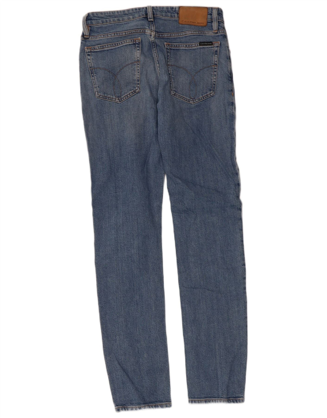 Calvin Klein Herre Slim Jeans W30 L32 Blå Bomuld