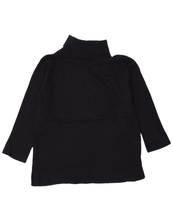 Marks & Spencer Dame Rullehals Sweater UK 16 Large Navy Blue