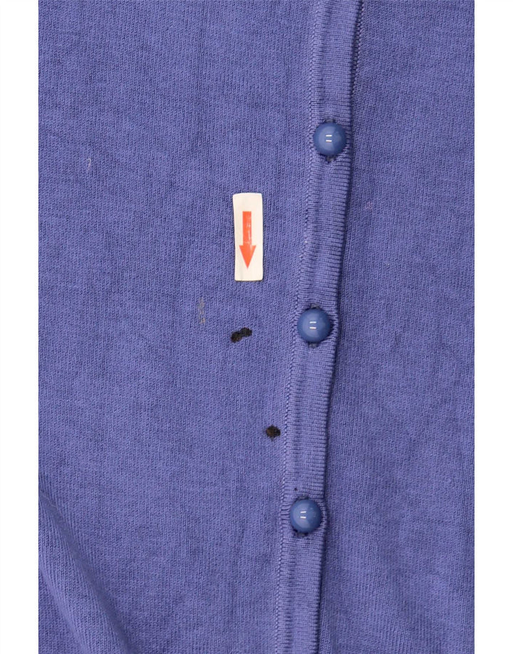 Marks & Spencer Dame Cardigan Sweater UK 16 Large Blue Viscose