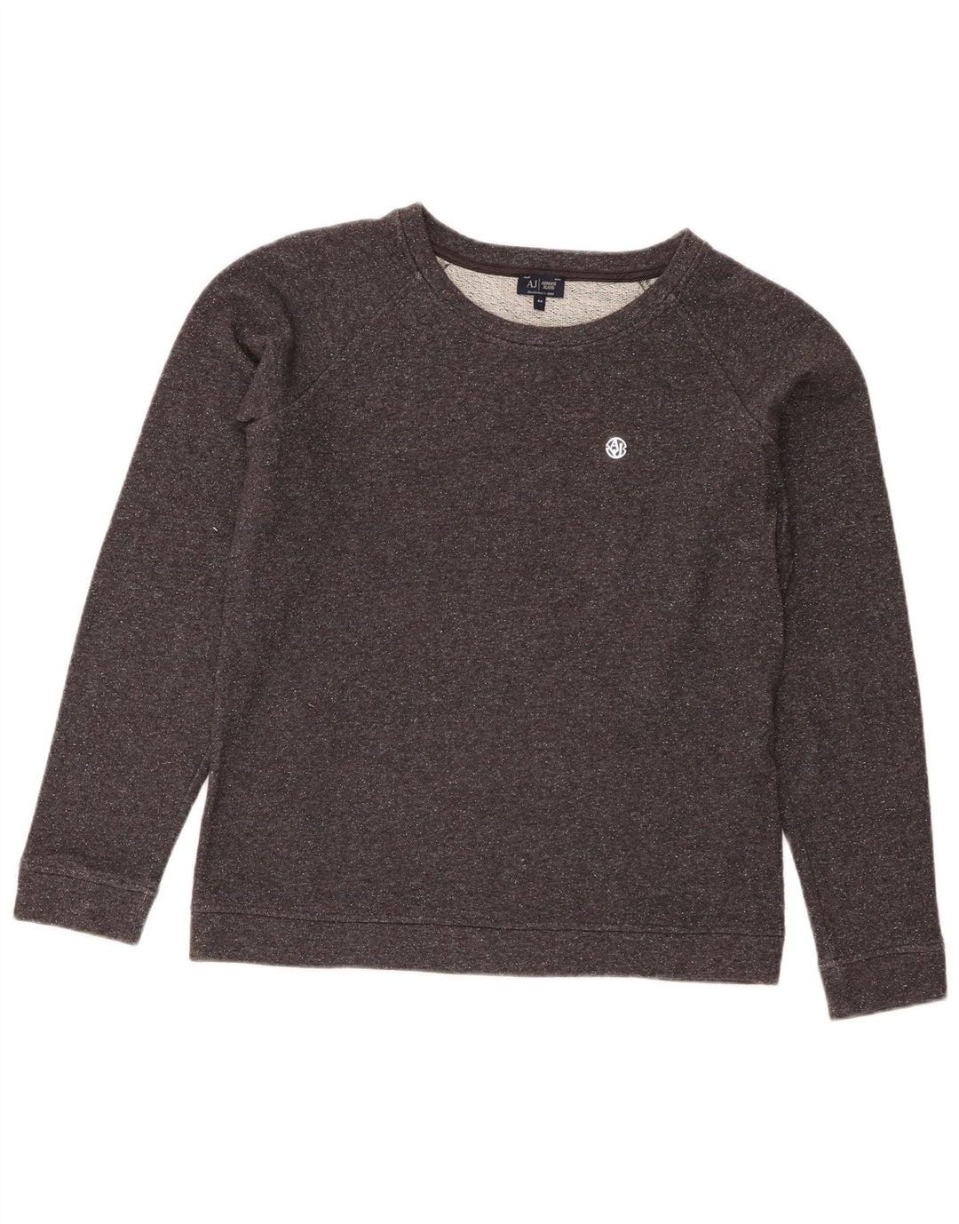 Armani Jeans Dame Sweatshirt Jumper EU 44 XL Grå Bomuld