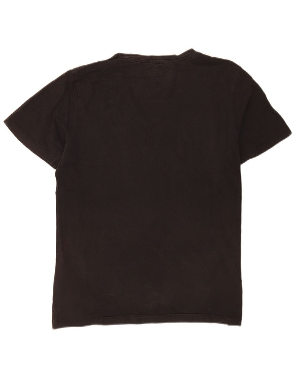 Jack & Jones Herre Slim Fit Grafisk T-shirt Top Medium Sort Bomuld