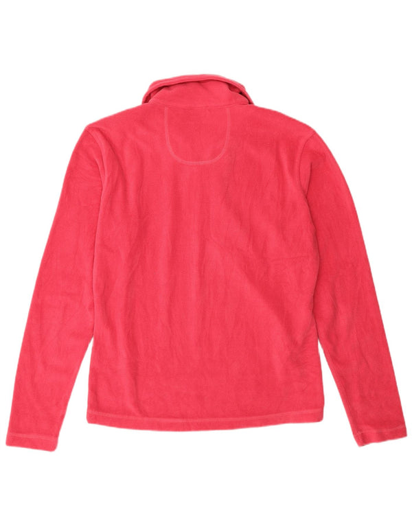 Diadora Dame lynlås-hals Fleece Jumper UK 16 Stor Pink Polyester