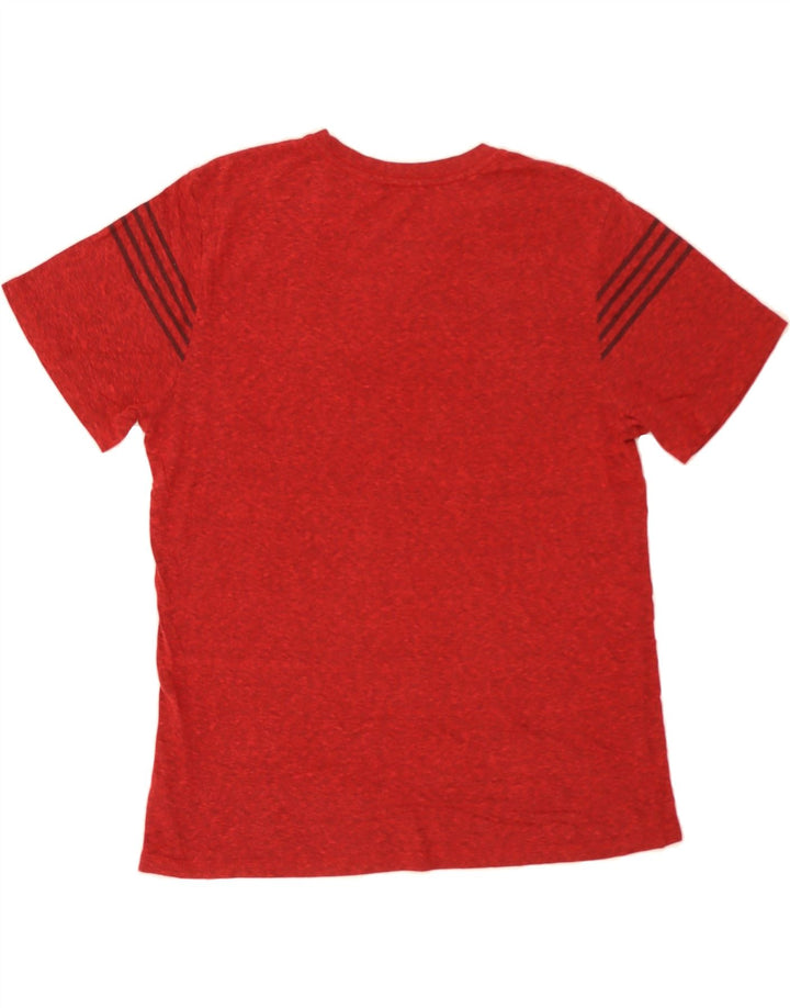 HURLEY Mens Graphic T-Shirt Top Medium Red Flecked Polyester Vintage Hurley and Second-Hand Hurley from Messina Hembry 
