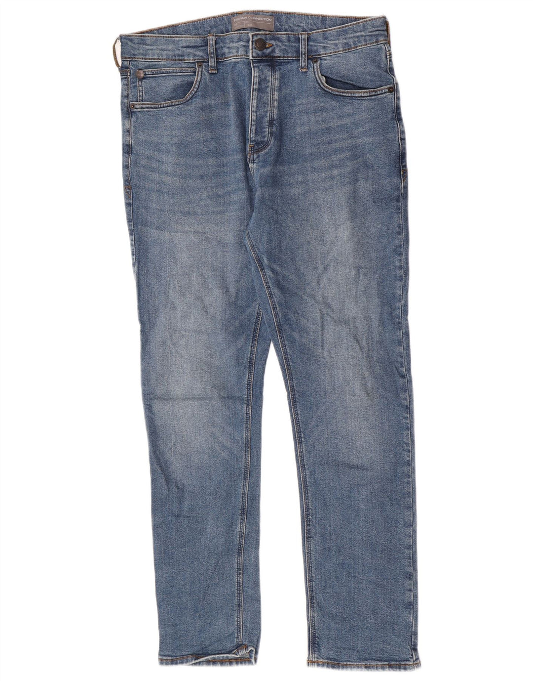 French Connection Slim Jeans til mænd W34 L30 blå bomuld