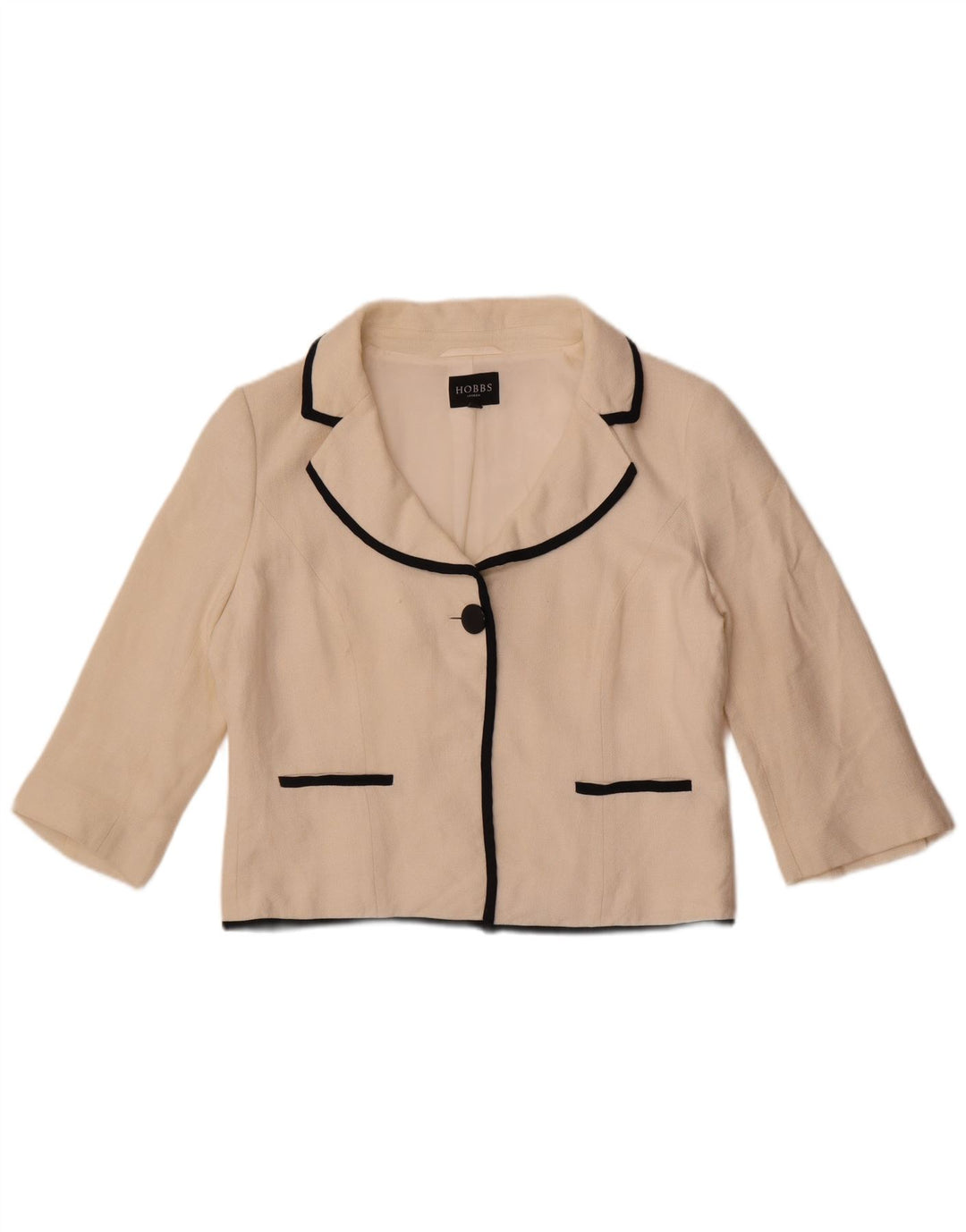 Hobbs Womens 3/4 ærme 2-delt sæt UK 16 Large White Viscose