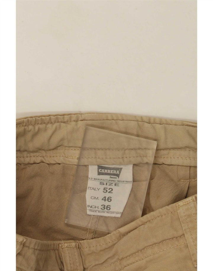 Carrera Herre Cargo Shorts W36 Stor Beige Bomuld