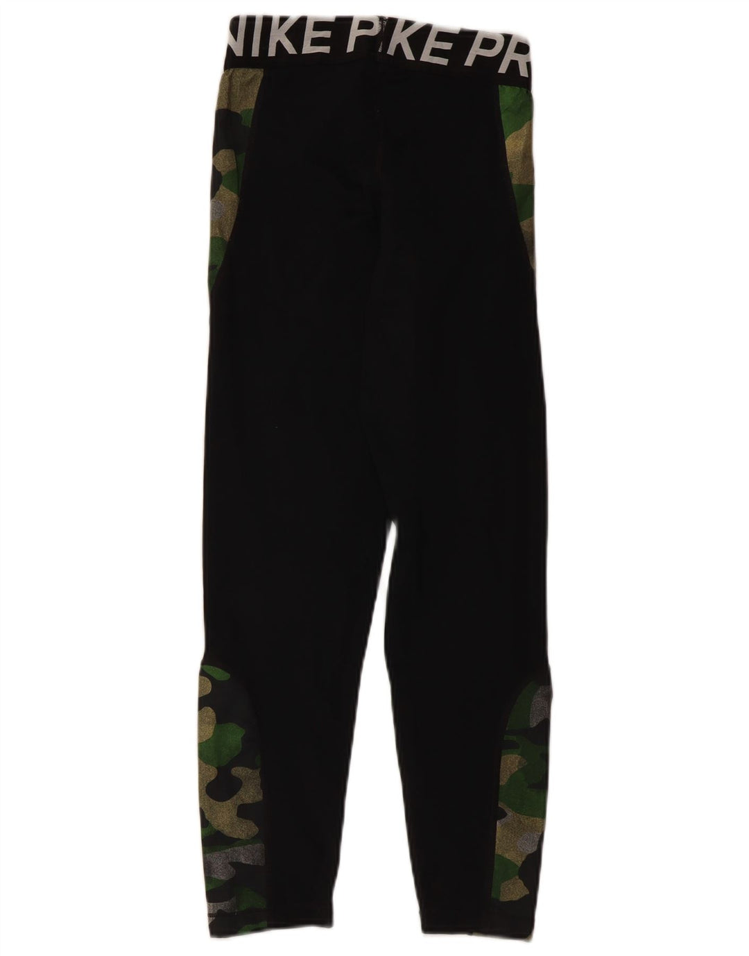 Nike Dame Grafiske Leggings UK 4 XS Sort Camouflage Polyester