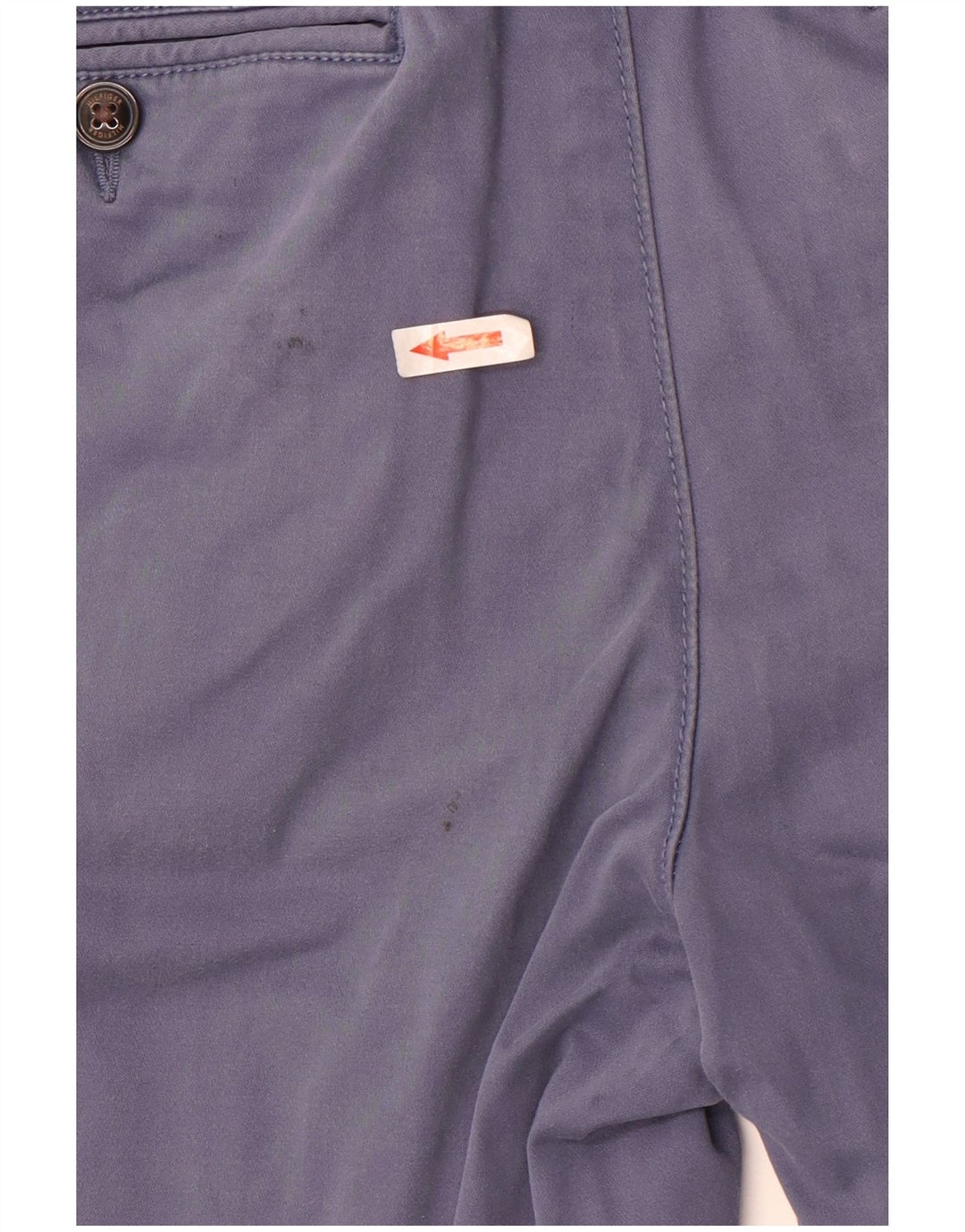 Tommy Hilfiger Herre Chino Shorts W34 Stor Blå Bomuld