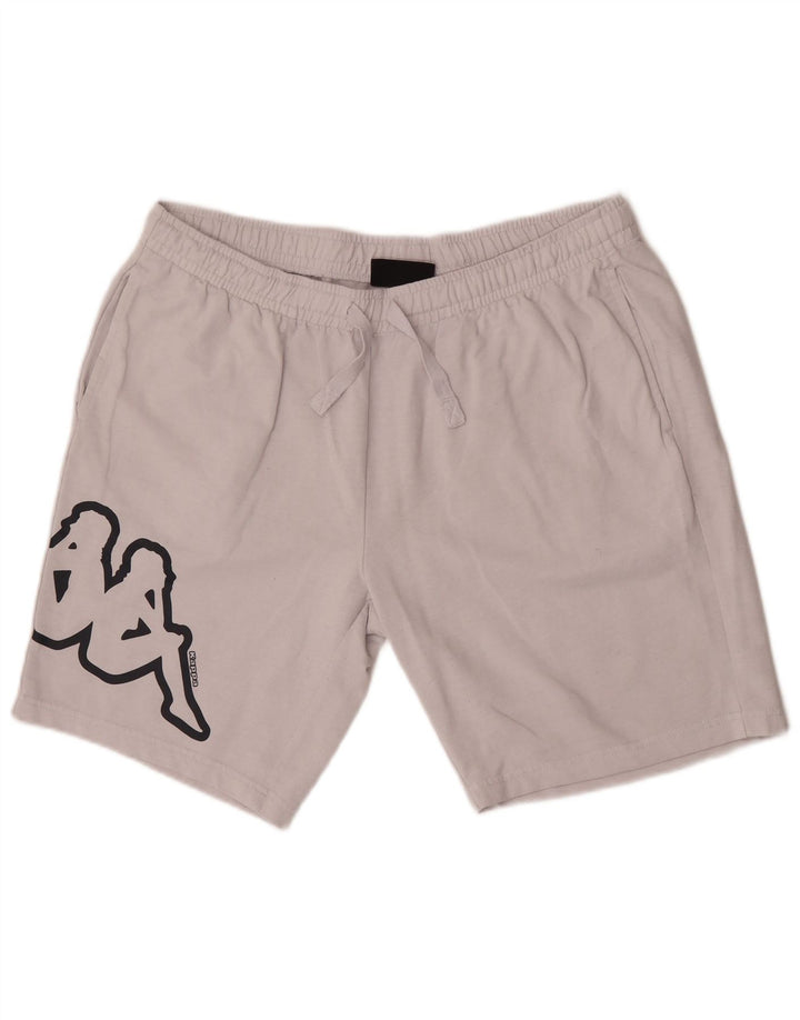 Kappa Herre grafiske sportsshorts XL hvid bomuld