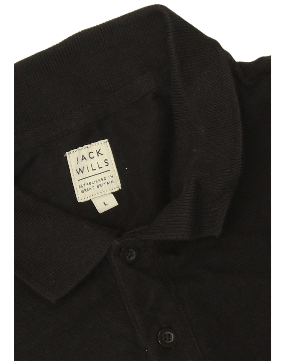 Jack Wills herre poloshirt stor sort bomuld