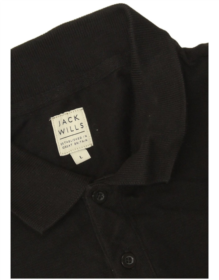 Jack Wills herre poloshirt stor sort bomuld