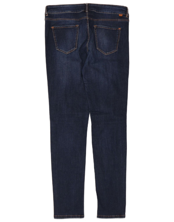 Massimo Dutti Dame Distressed Skinny Jeans EU 42 Large W32 L30 Navy Blue