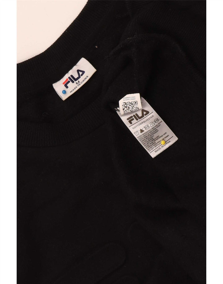 Fila Herre Regular Fit Sweatshirt Jumper Medium Sort Bomuld